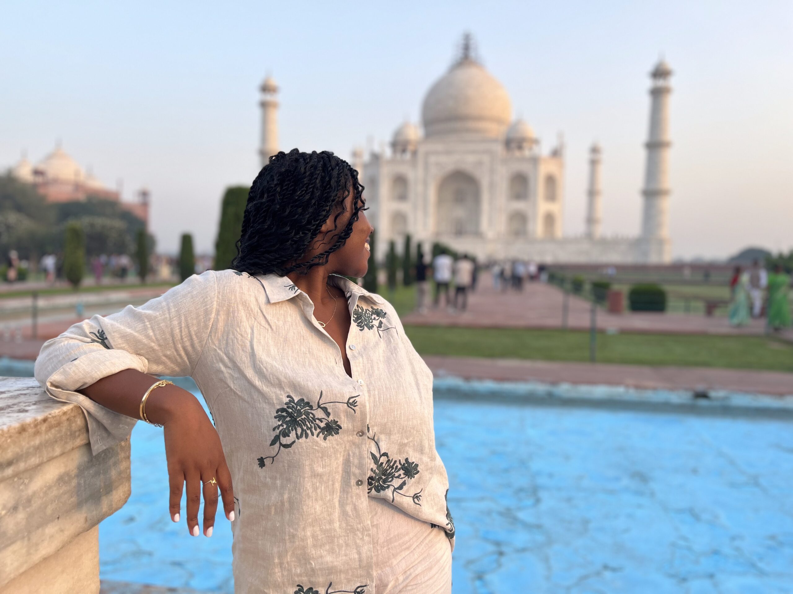 Christina at the Taj Mahal 