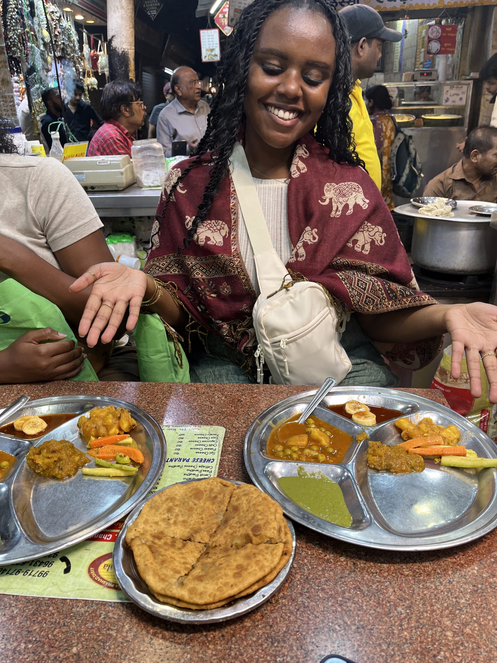 Christina on a street food tour 