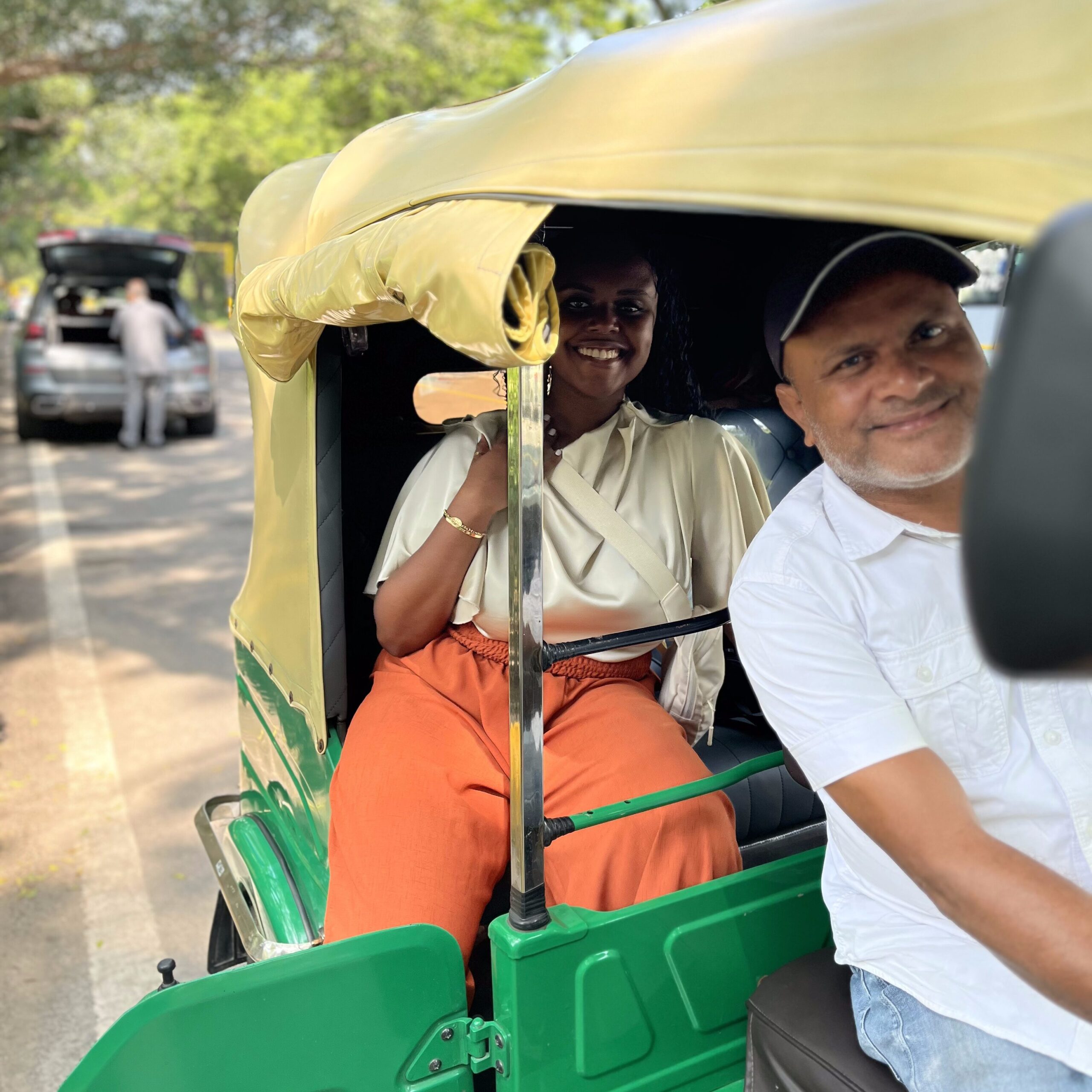 Christina and her tour guide 