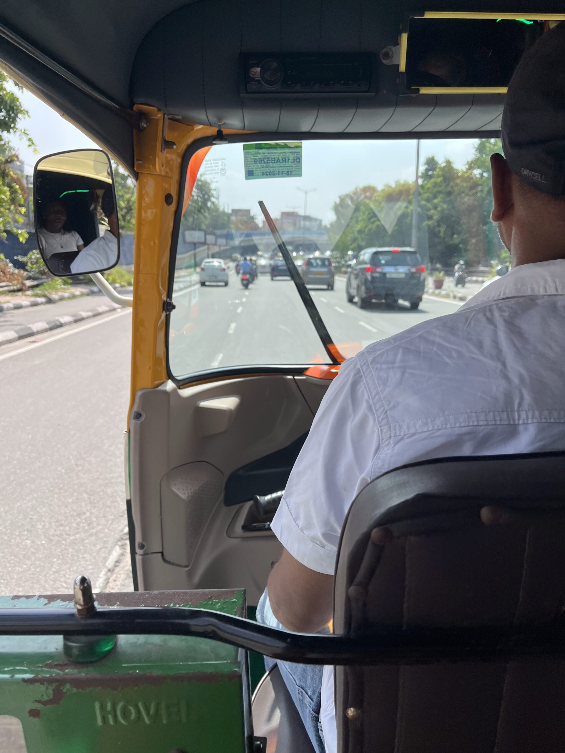 Riding around Delhi 