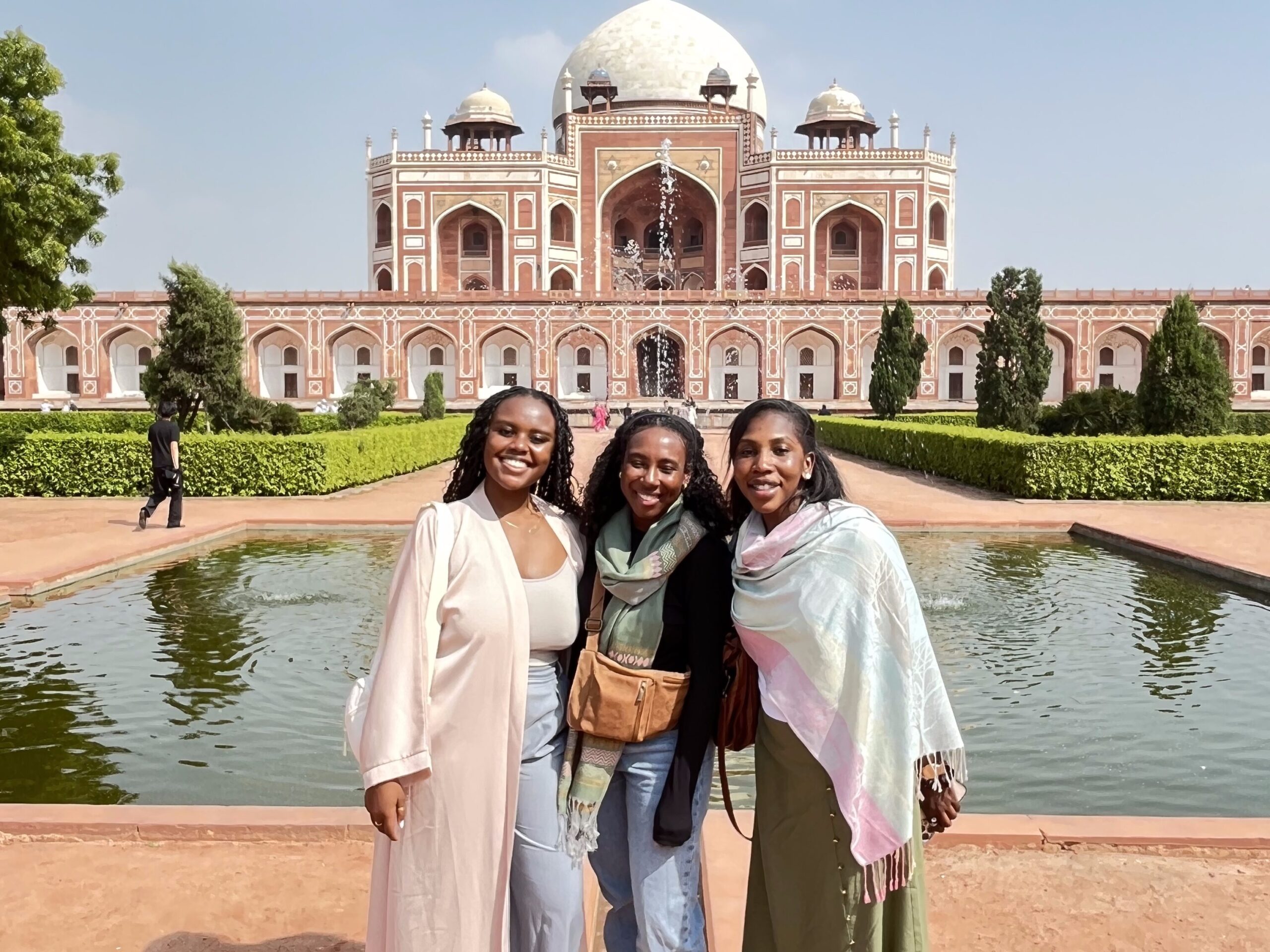 Christina and colleagues in india 