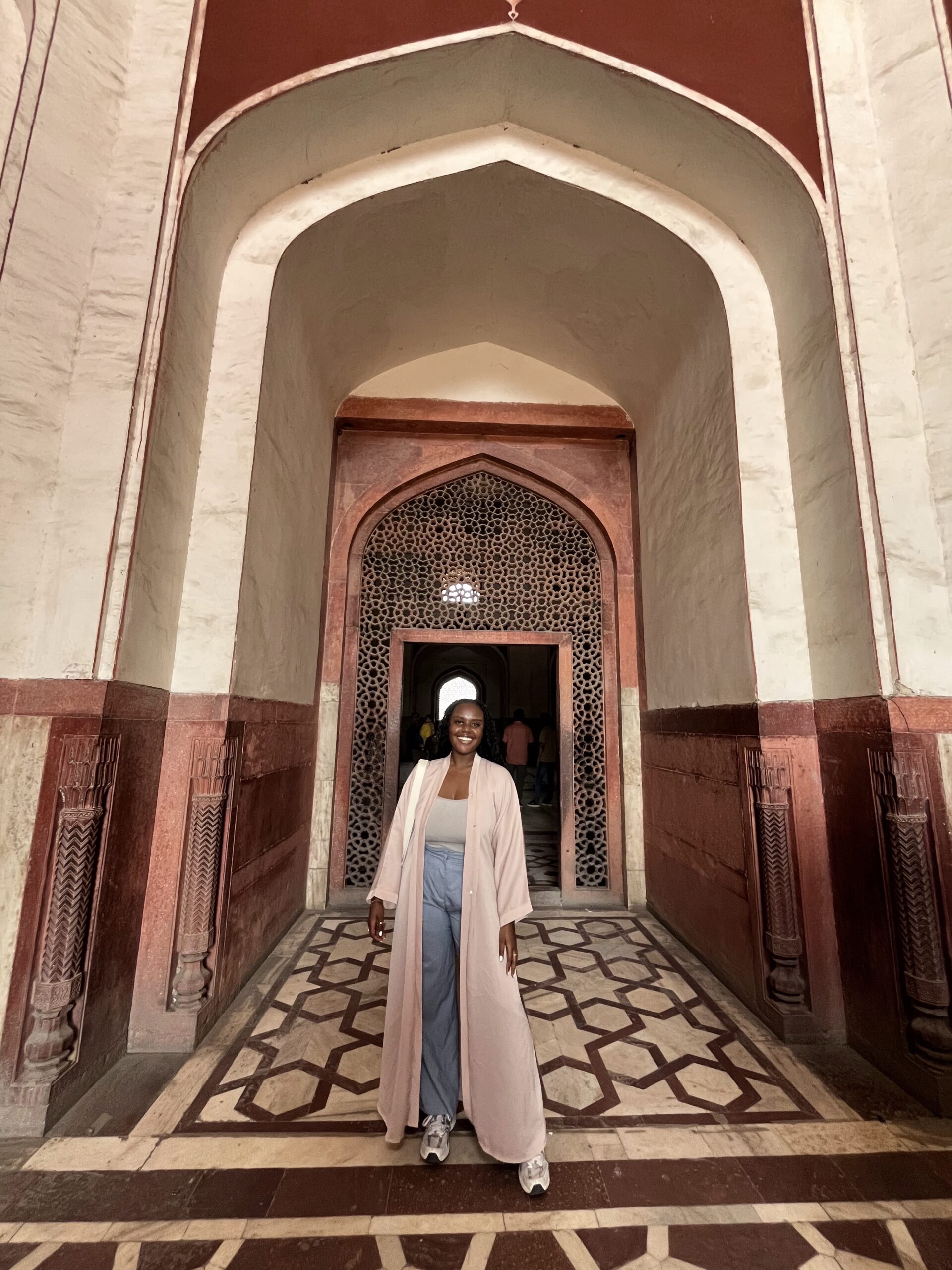 Christina at the site 