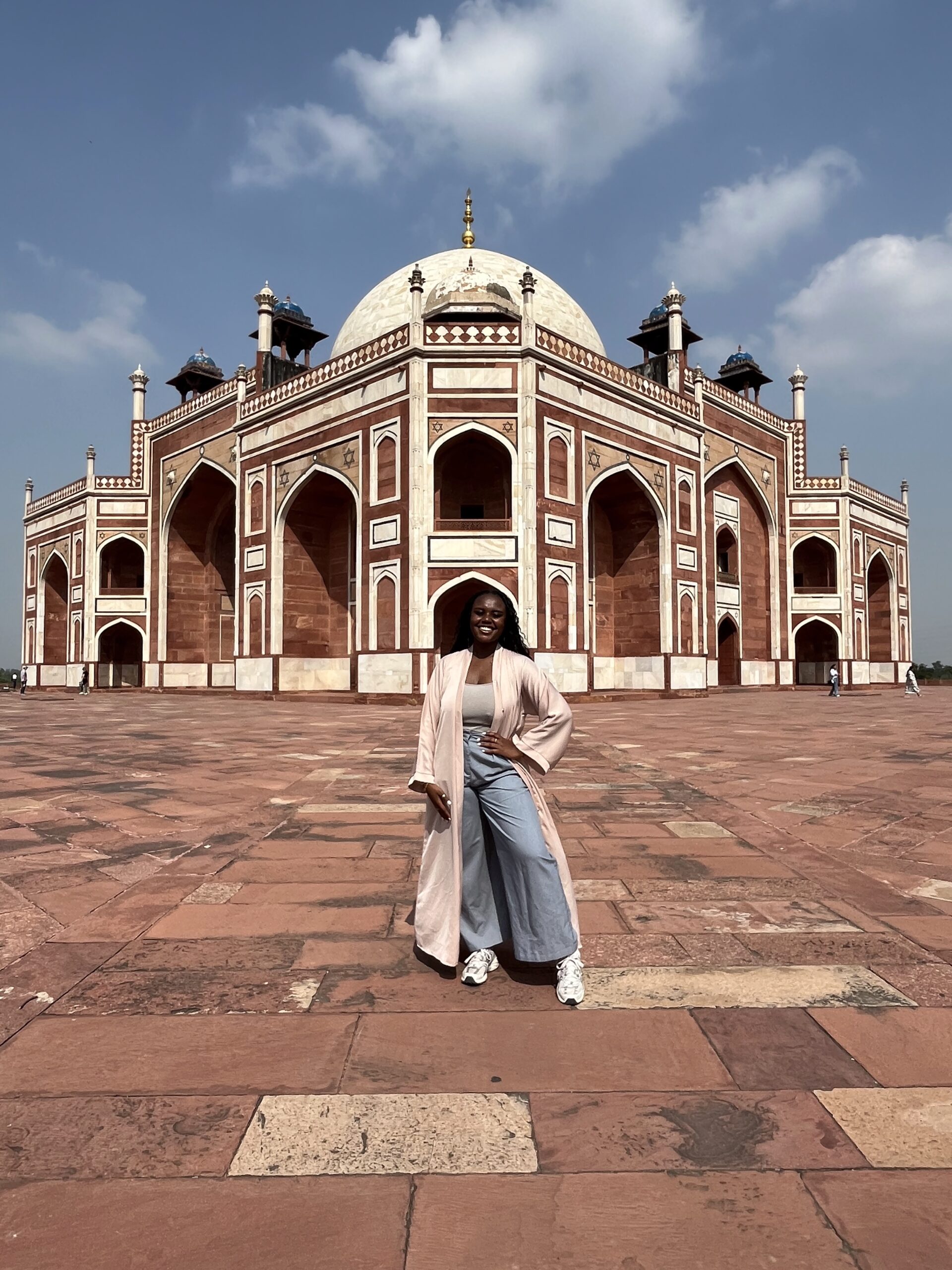 Christina at the Humayun's Tomb 