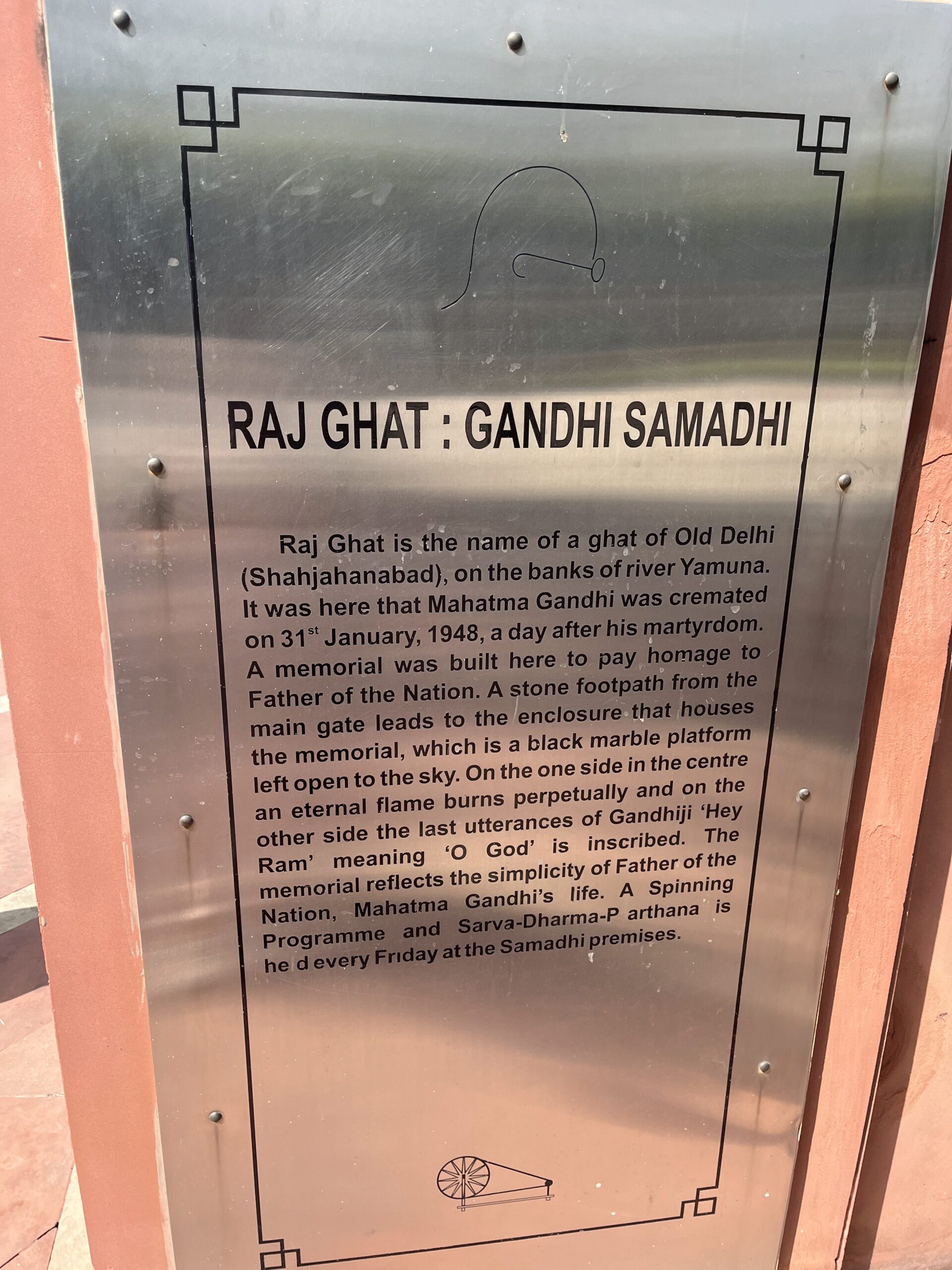 Raj Ghat Sign 