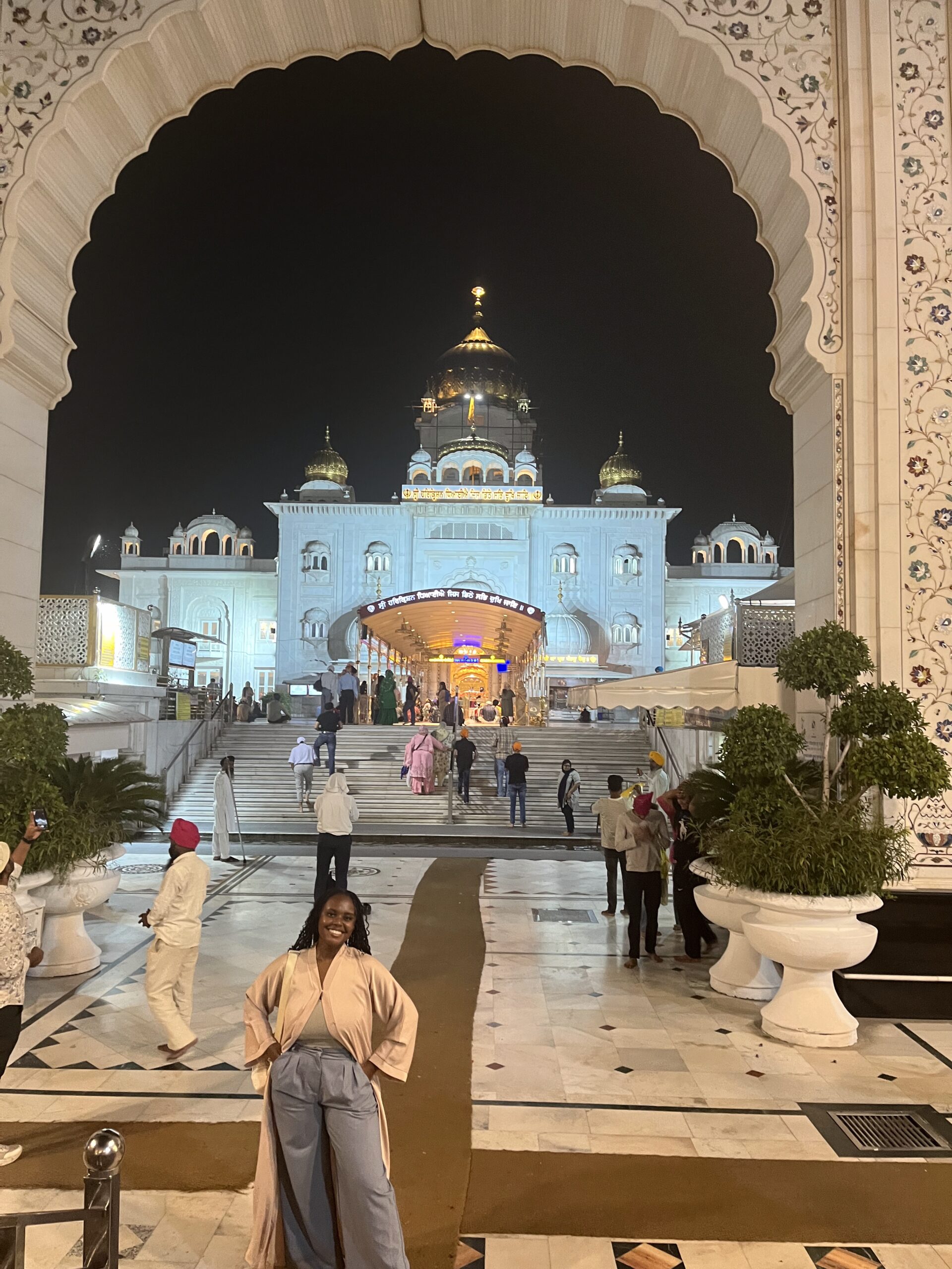 Christina at the Sikh Temple 