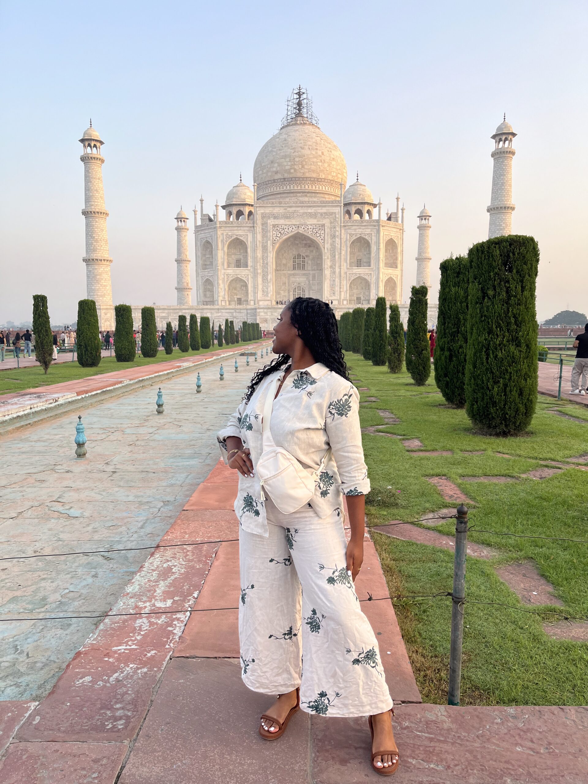 Christina Jane at the Taj Mahal 