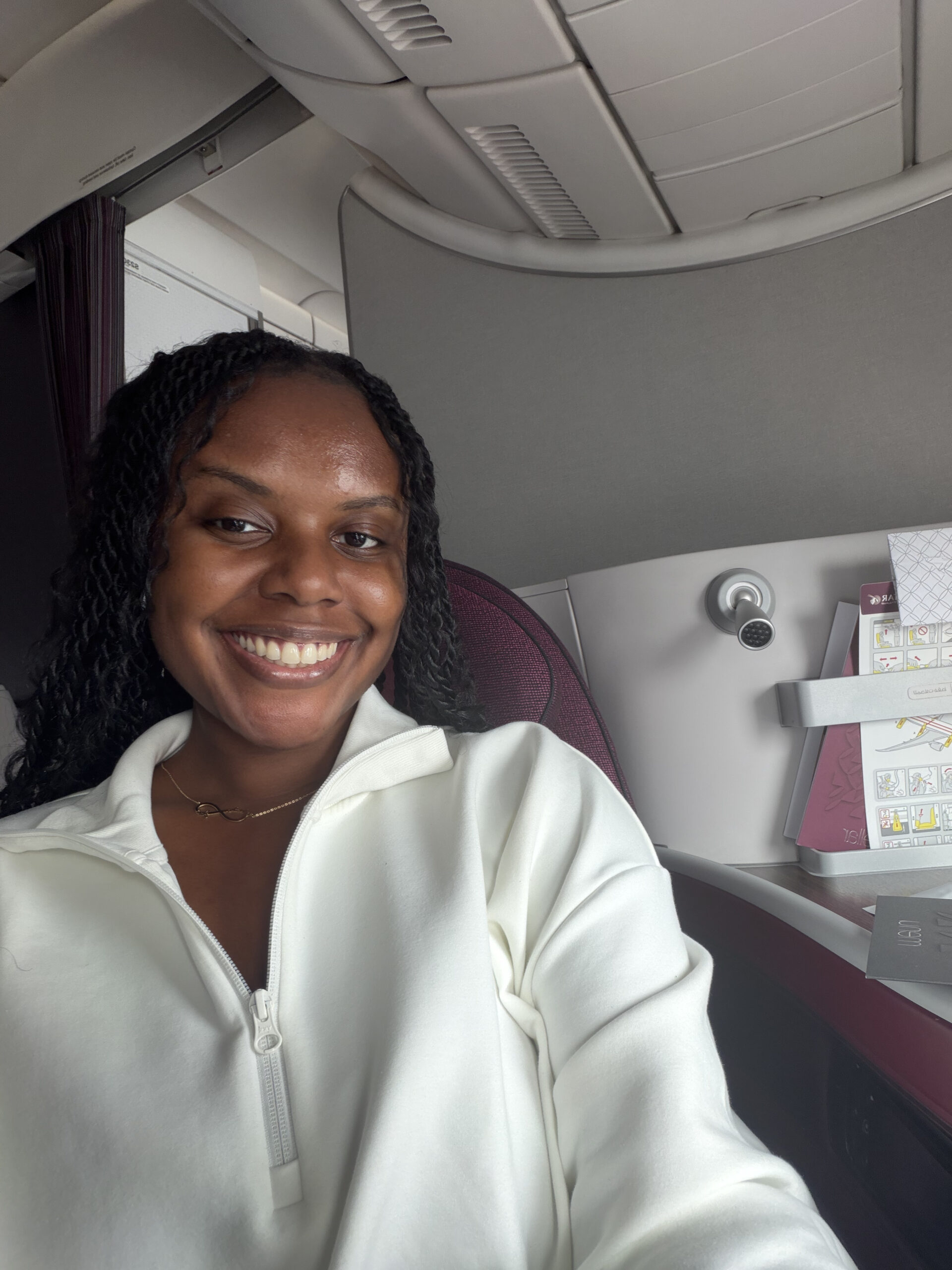 Christina Jane Qatar Airways Business Class Review 