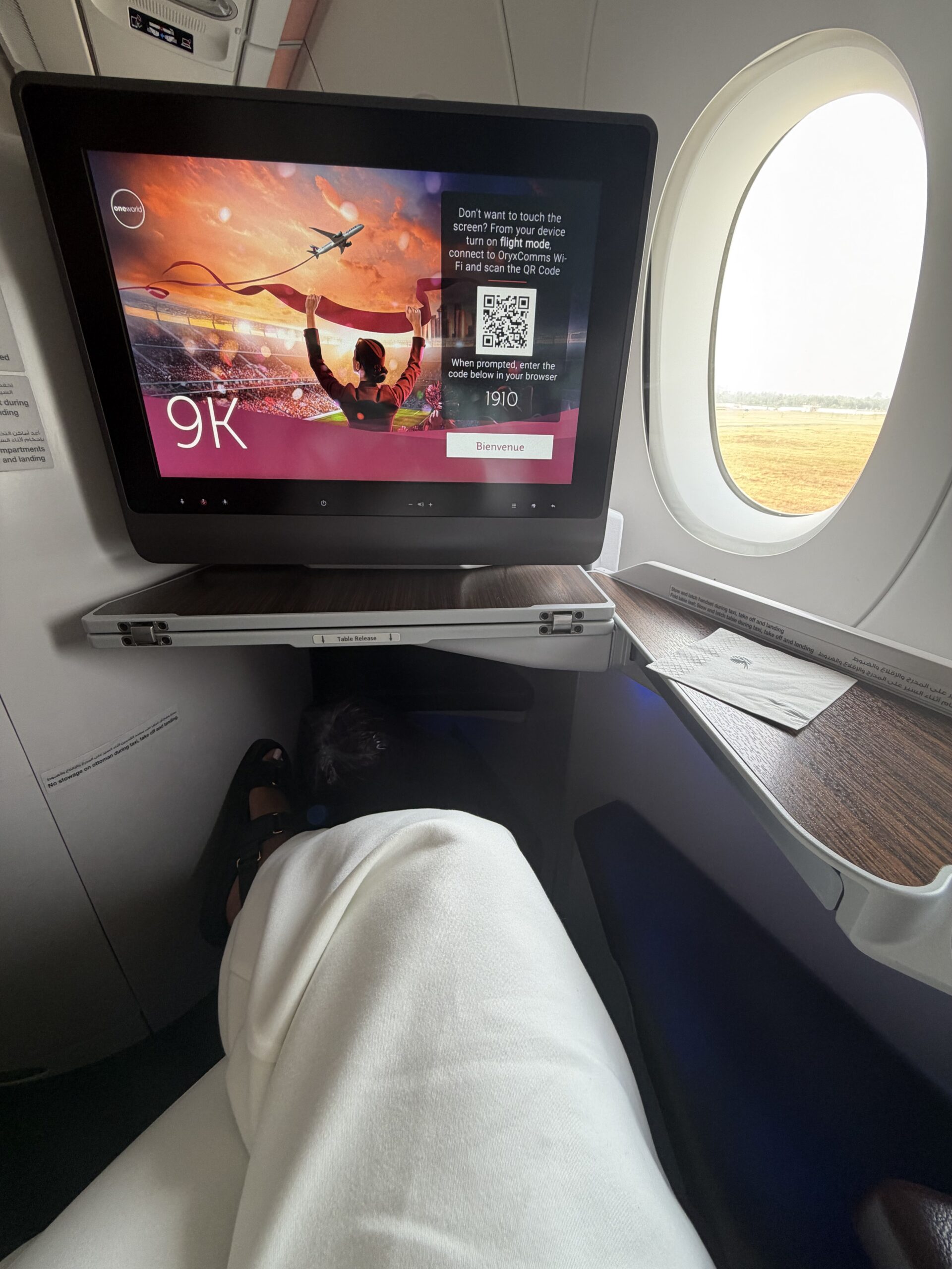 Legroom and Entertainment 