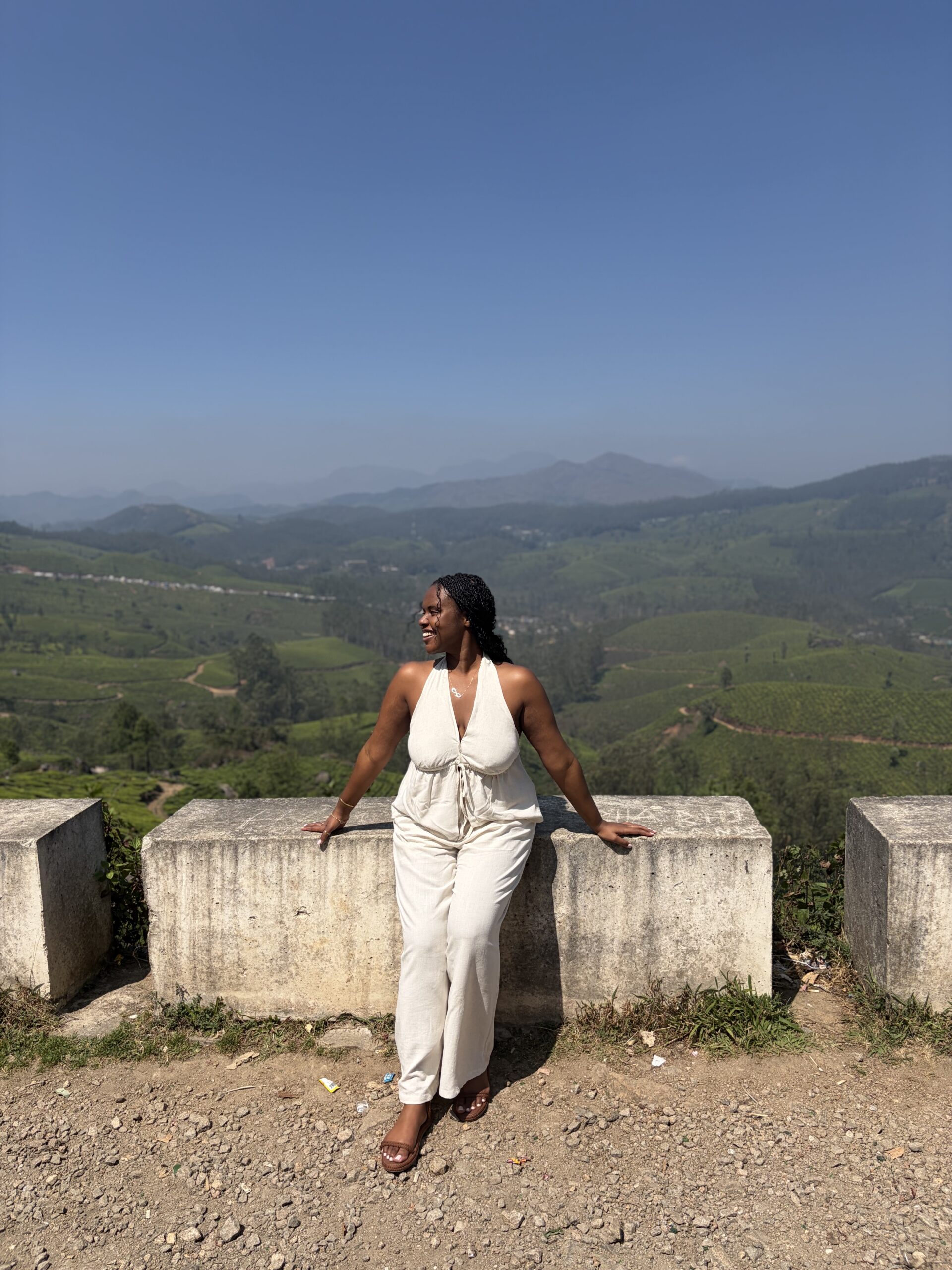 Christina enjoying the views