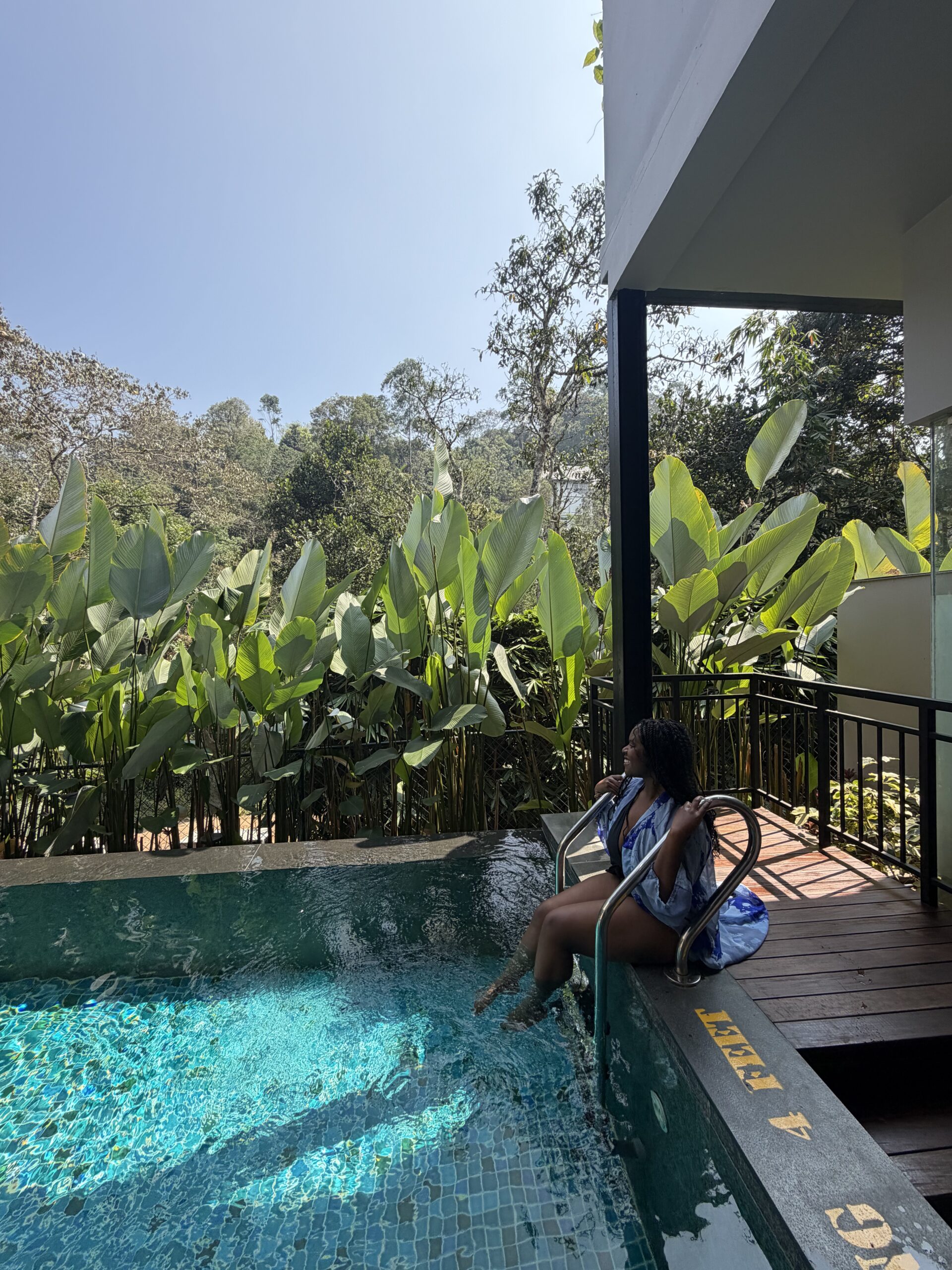 Christina at the pool