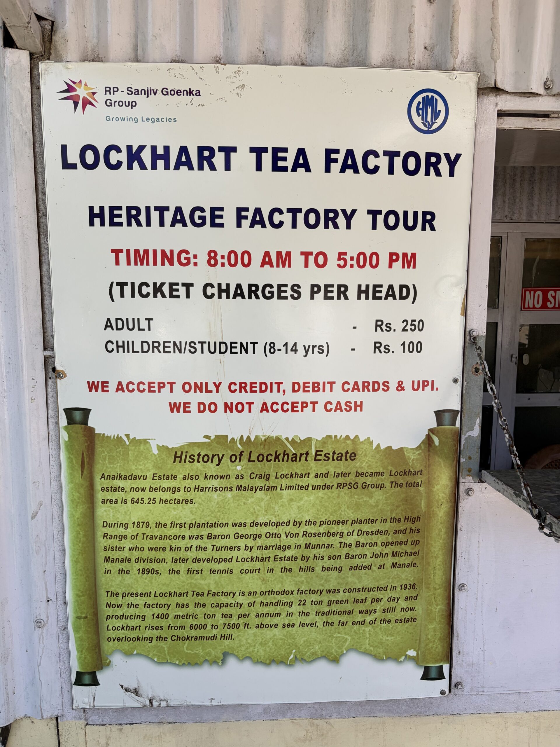 Lockhart Tea Factory prices