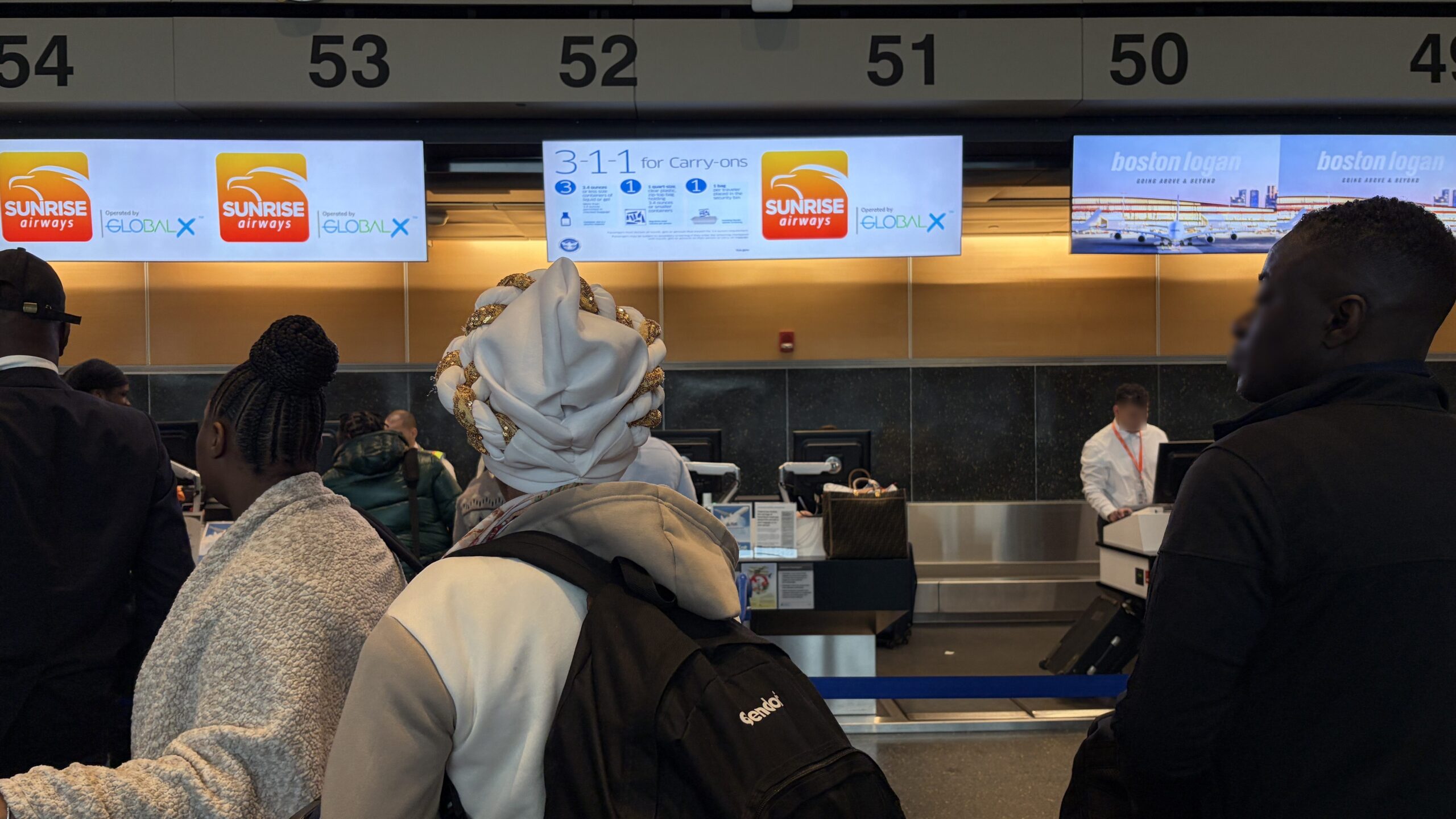 Sunrise Airways Check-in