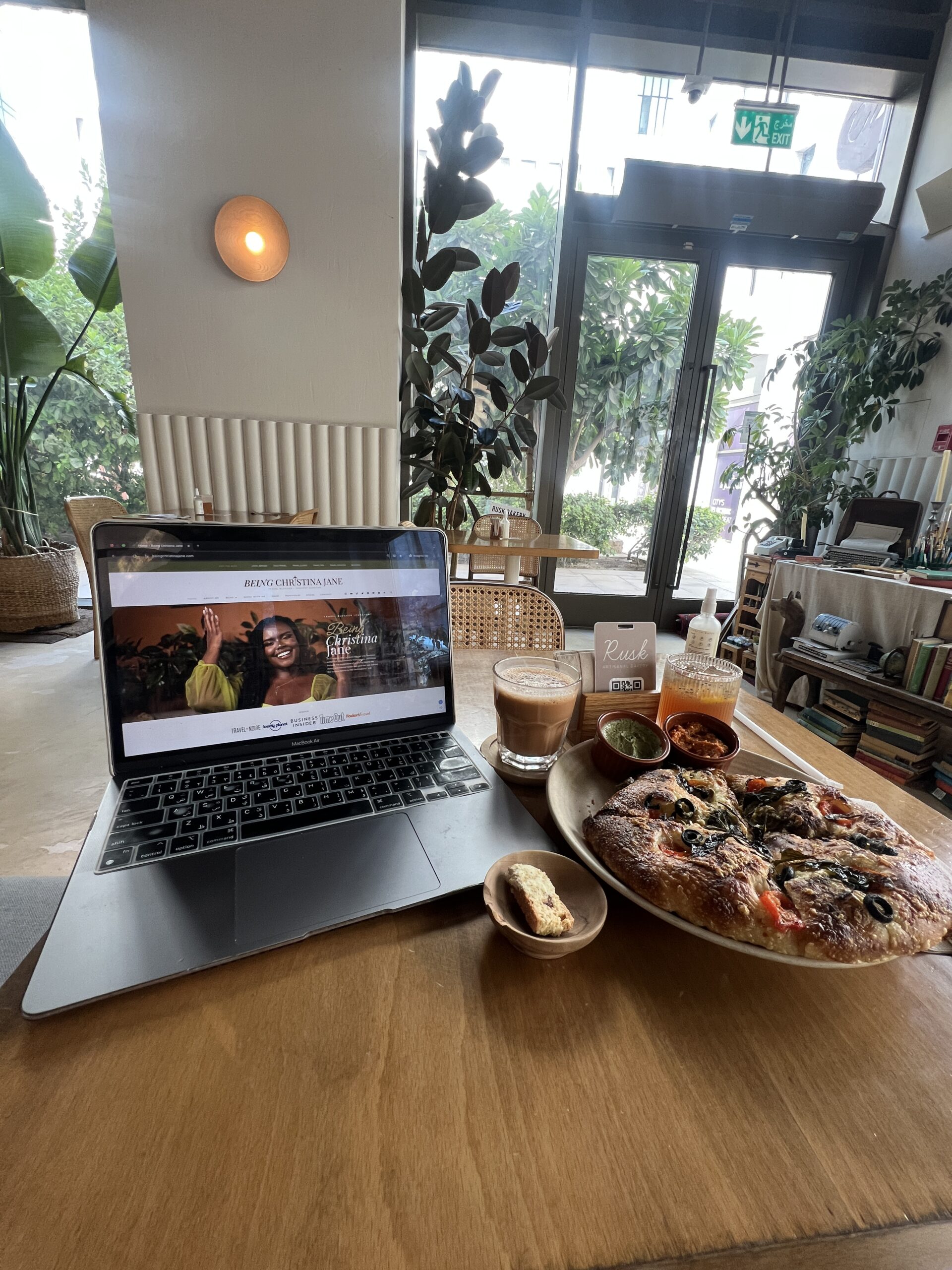 Working at Rusk Cafe 